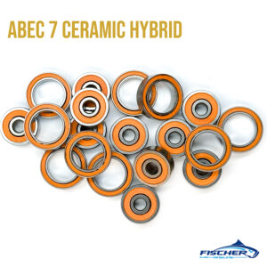 ABEC 7 Orange Seal Ceramic Hybrid fishing reel bearings — professionally installed by Fischer Angling